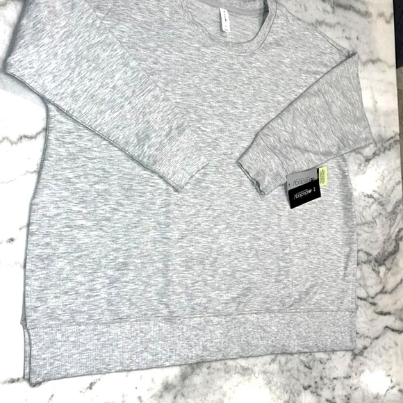 SALE CrewNeck 3/4 Long Sleeve Pullover Women’s Size 1X, 3X Top Soft Grey NWT - Picture 5 of 11